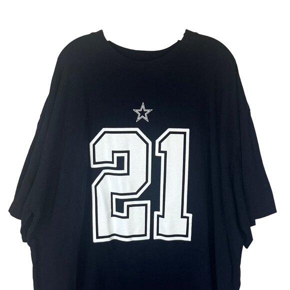 Dallas Cowboys Authentic Ezekiel Elliott #21 Tshirt Dark Navy Size 3XL - Picture 3 of 7